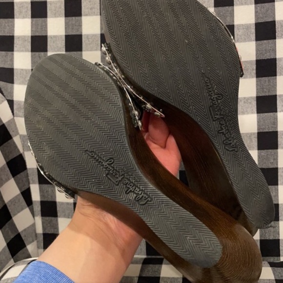 EUC Salvatore Ferragamo Catrina Logo Slide Wedge - Picture 3 of 6